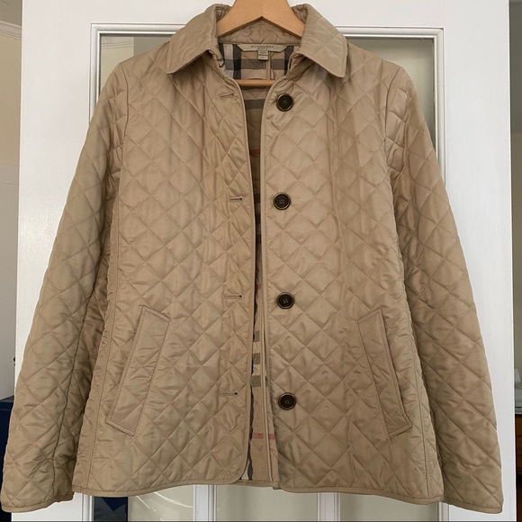 Burberry Brit Copford Tan Diamond Quilted Jacket